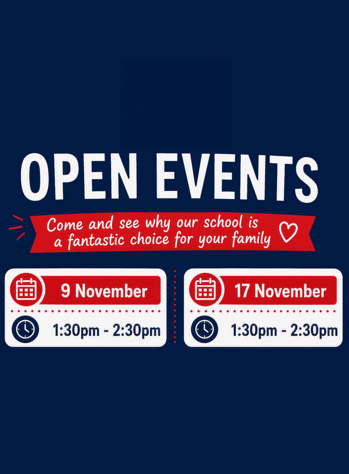Join us at an Open Event!
